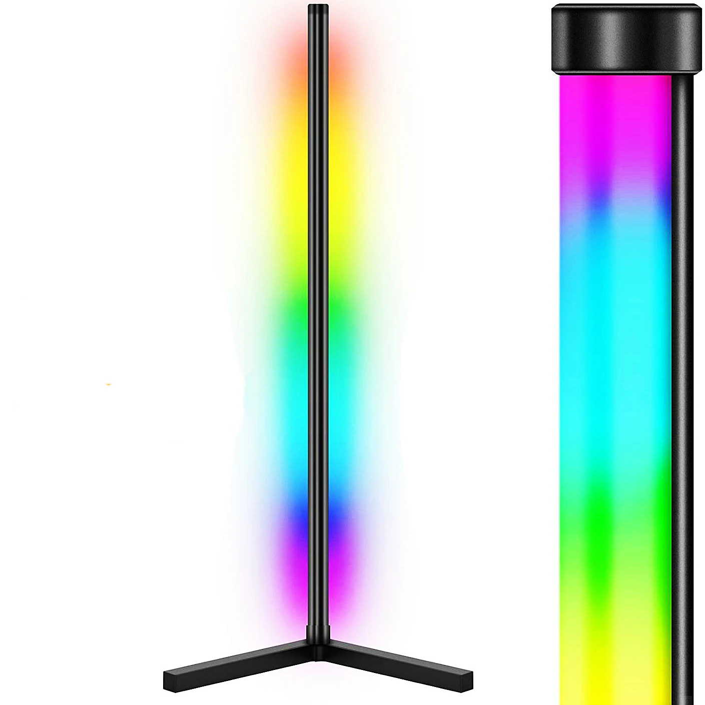 Светодиодная Подставка Штатив углу напольная лампа Rgb пульт дистанционного управления современный скандинавский 125 см стоя Многоцветный роскошные светящиеся окружающего