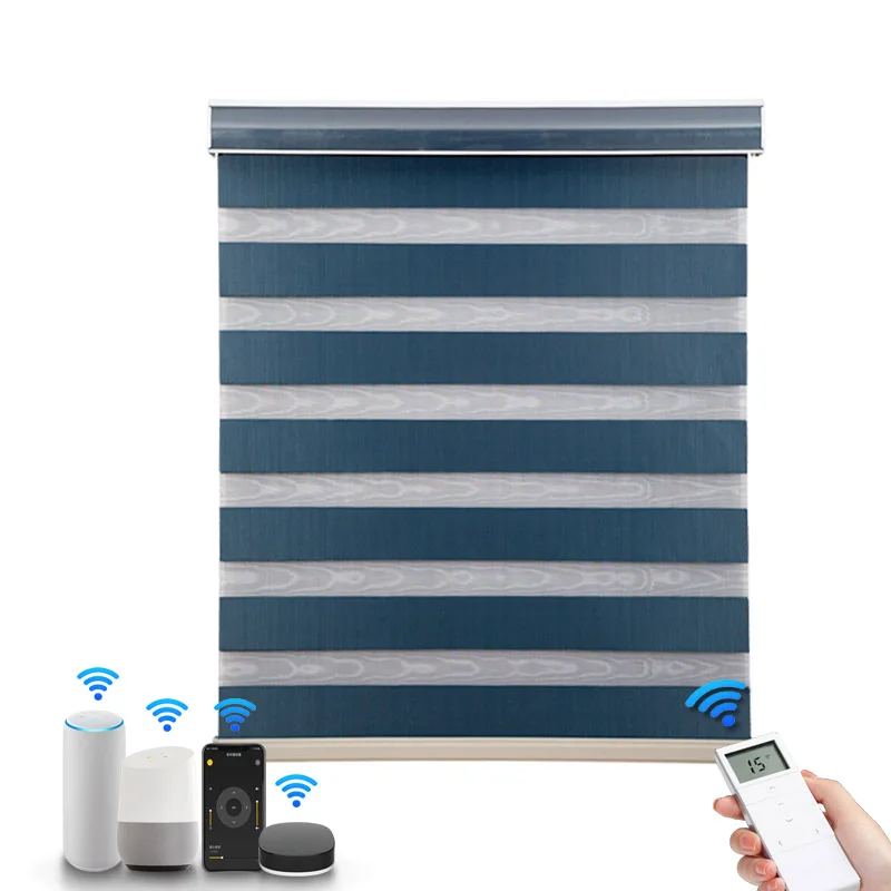 Китайские дешевые занавески, жалюзи, вертикальные моторизованные жалюзи зебры с затемнением