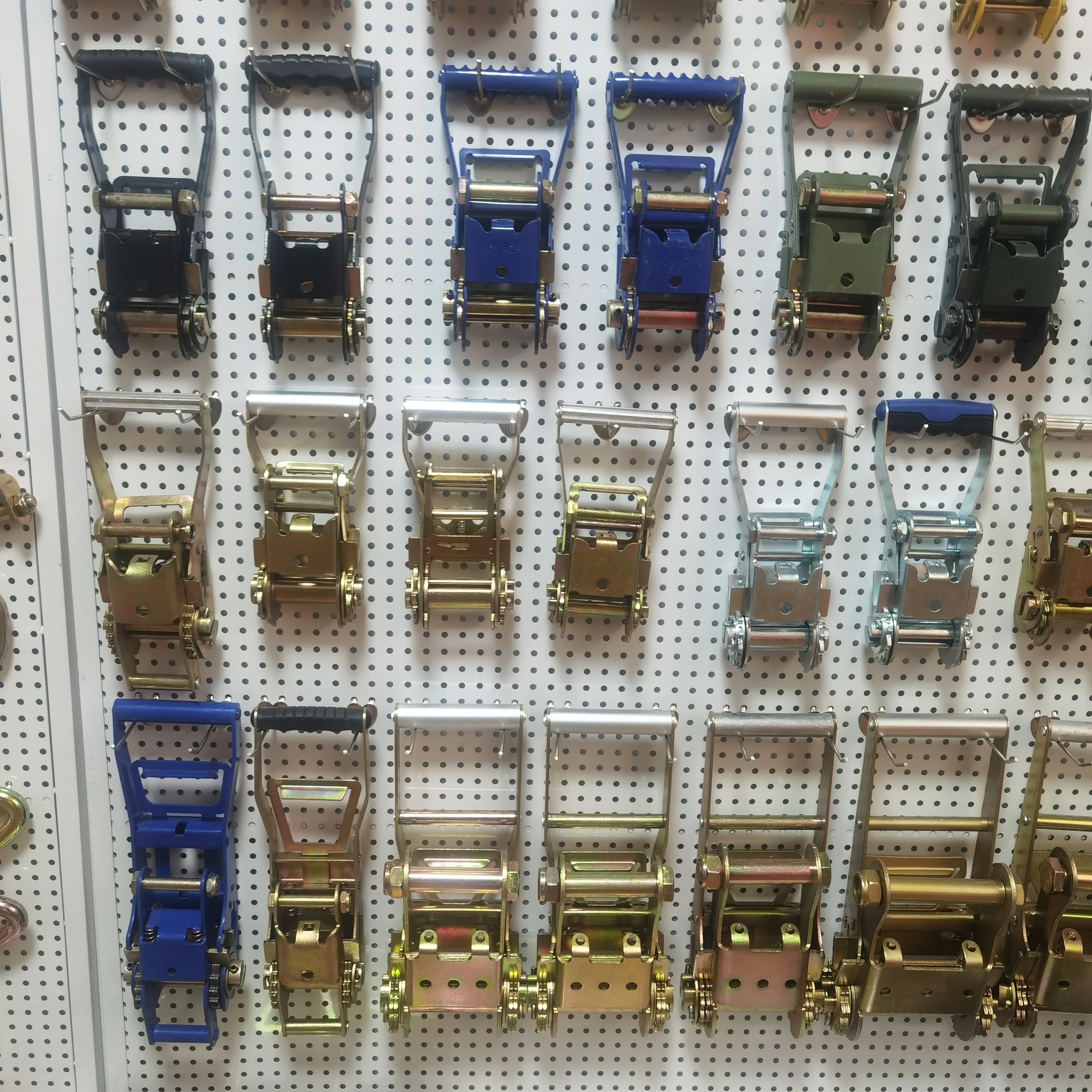 5000 KG Polyester Securing Cargo Tie Down Goods Lashing Belt Ergo Ratchet Straps For Fastening Load