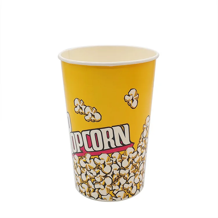 
Custom disposal paper popcorn bucket fried chicken bucket 