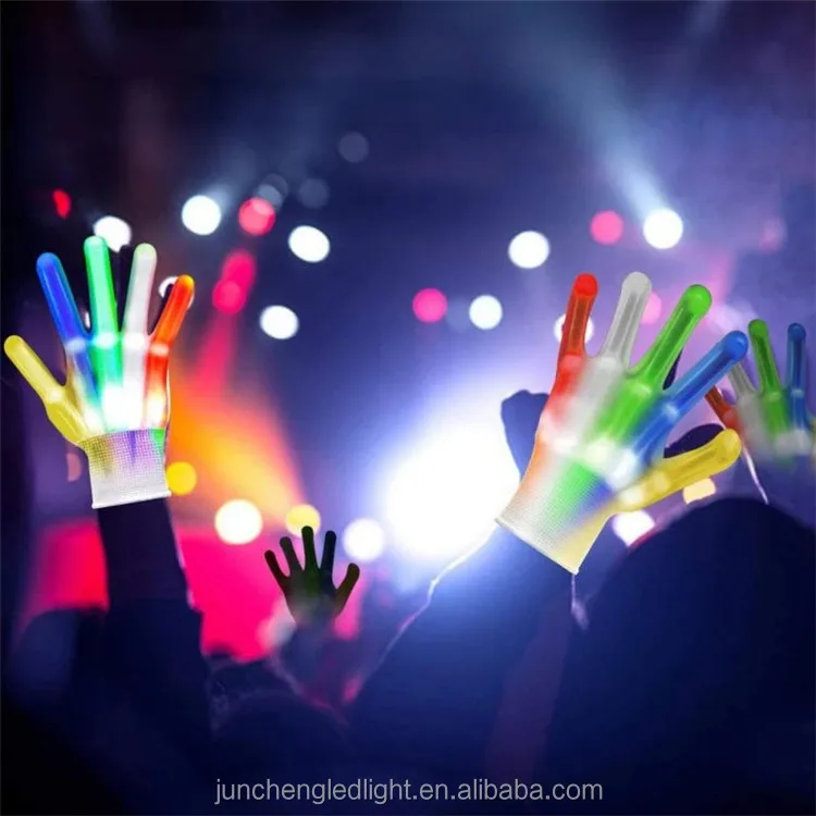 Regalo de Navidad Led Glowing Flashing Gloves