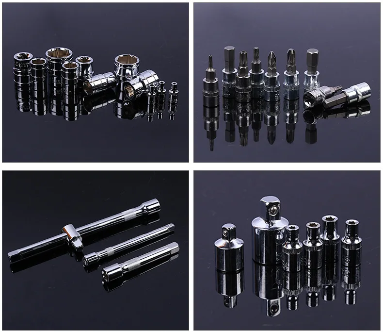 121PCS Car Bicycles Repair Professional Tools Set Multifunctional Auto Repair Tool Kit Socket Wrench Set