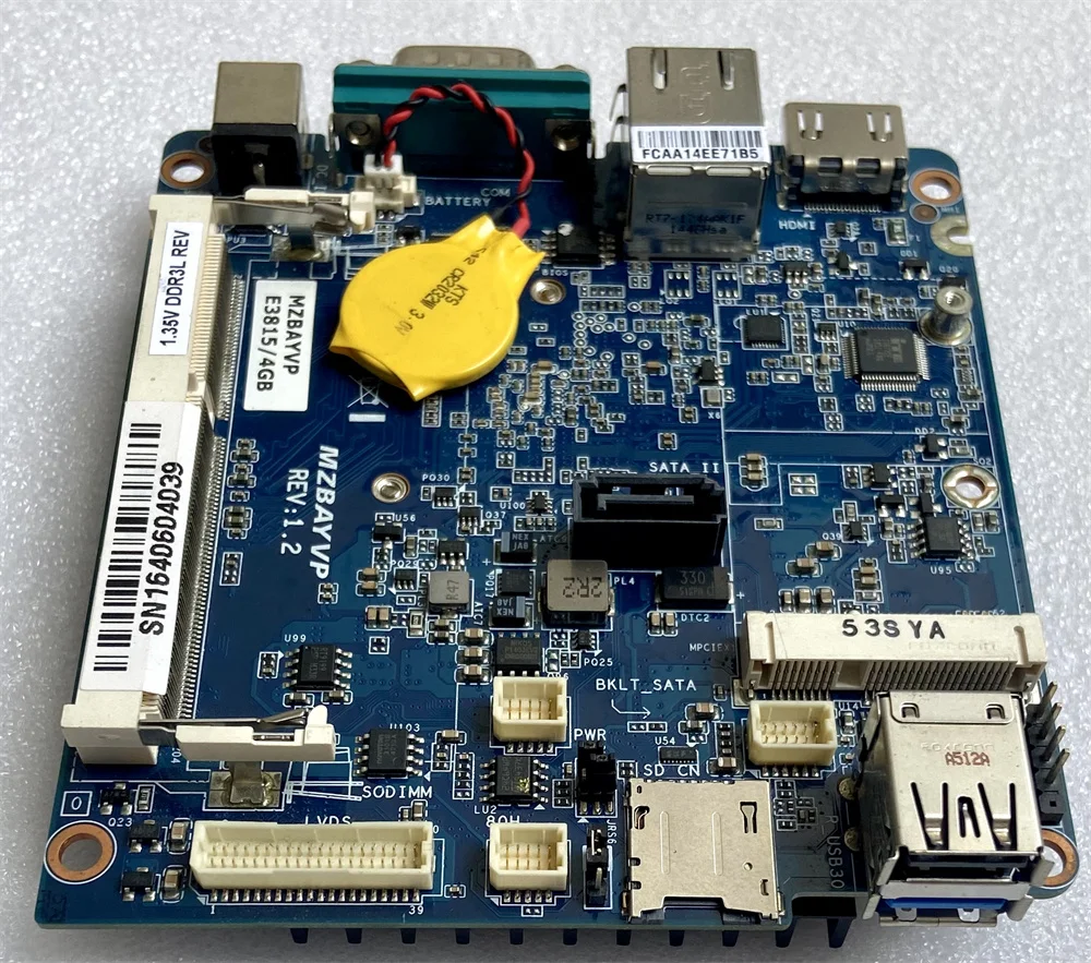 Для Gigabyte MZBAYVP встроенный Atom E3815CPU Встроенная Материнская плата DDR3 мини