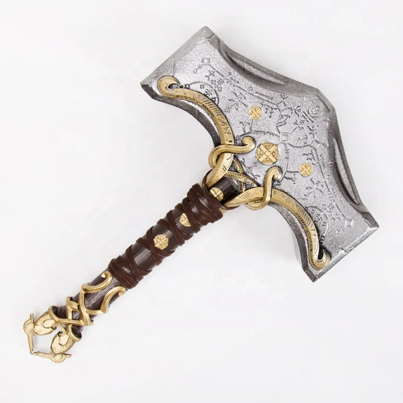 Классическая игра Бог войны: Ragnarok Thor Hammer высоко уменьшенная Смола ремесла косплей реквизит