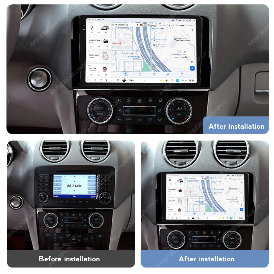 DUDU7 Android 13 Автомагнитола 2din Навигация GPS Мультимедиа Видео Плеер Для Мерседес-Бенц M GL класс W164 X164 ML ML350