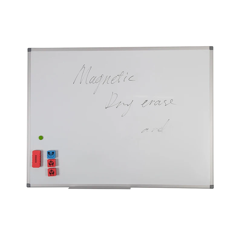OEM Factory Customizable 45-90 Wall-Mounted Aluminum Magnetic Dry Erase Board Standard Whiteboard Office Bulletin Board