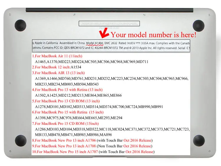 Pc Waterproof Laptop Case for Macbook 13.3 Professional Protection Cover A2485