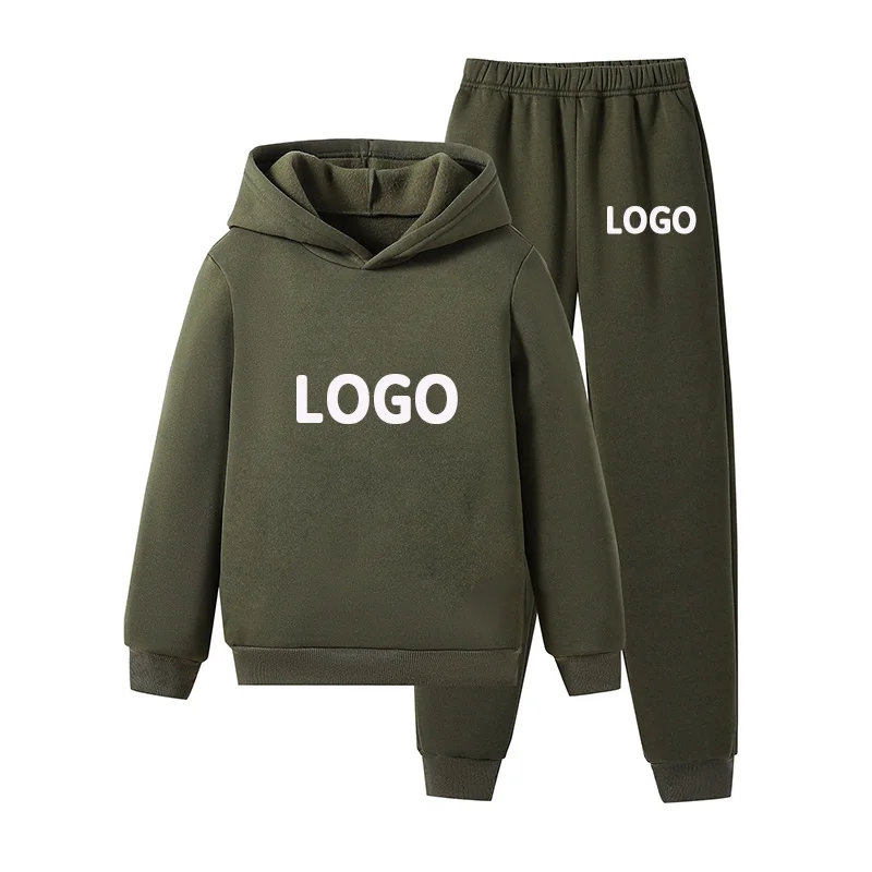 OEM ODM Custom Tracksuit High Quality Sets Tracksuits For Men Custom Logo Sublimation Blank Sport Hoodies Tracksuit For Kids