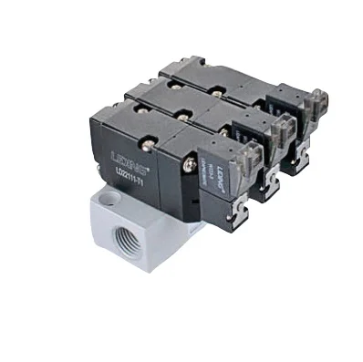 LD22 Series Solenoid Valve Confluence Plate Pneumatic Components Group Valve