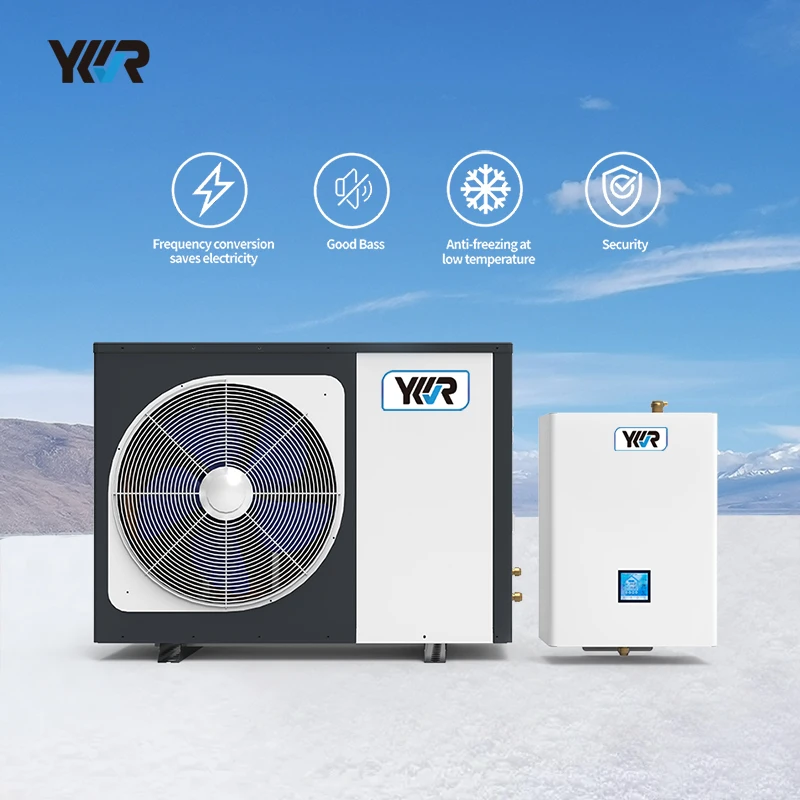 YKR China Manufacturing r32 / r290 / r744 Air to Water 8kw 12kw 16KW Monoblock Heat Pump Water Heaters to Heating 9kw 15kw 18kw