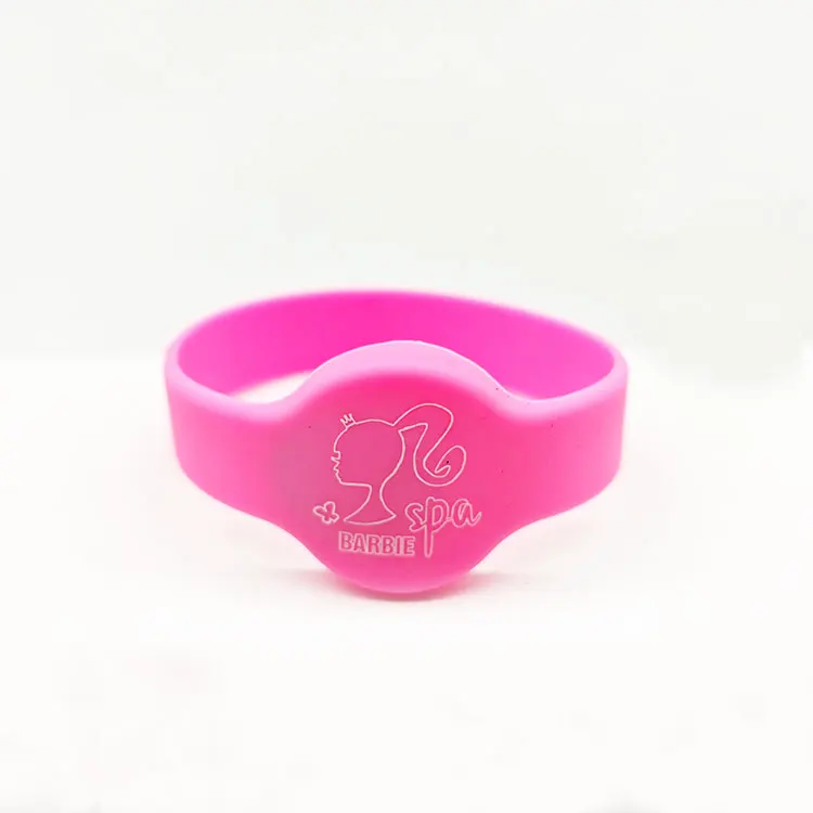 Colorful RFID NFC Silicone Wristband Bracelets Waterproof NFC Bracelets 13.56Mzh RFID Wristband