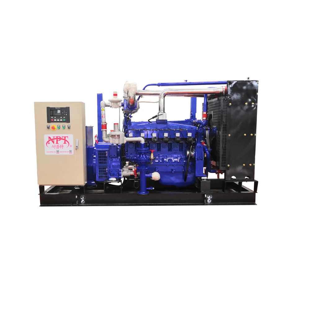 100kw 125 kva power plant 3 phase water cooled biogas generator set