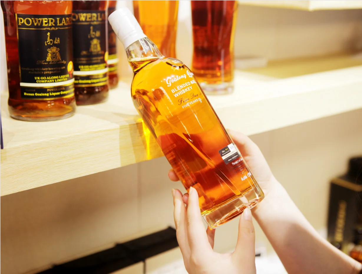 Cheap pure malt whisky tested by ISO private llabel with customized bottle whisky