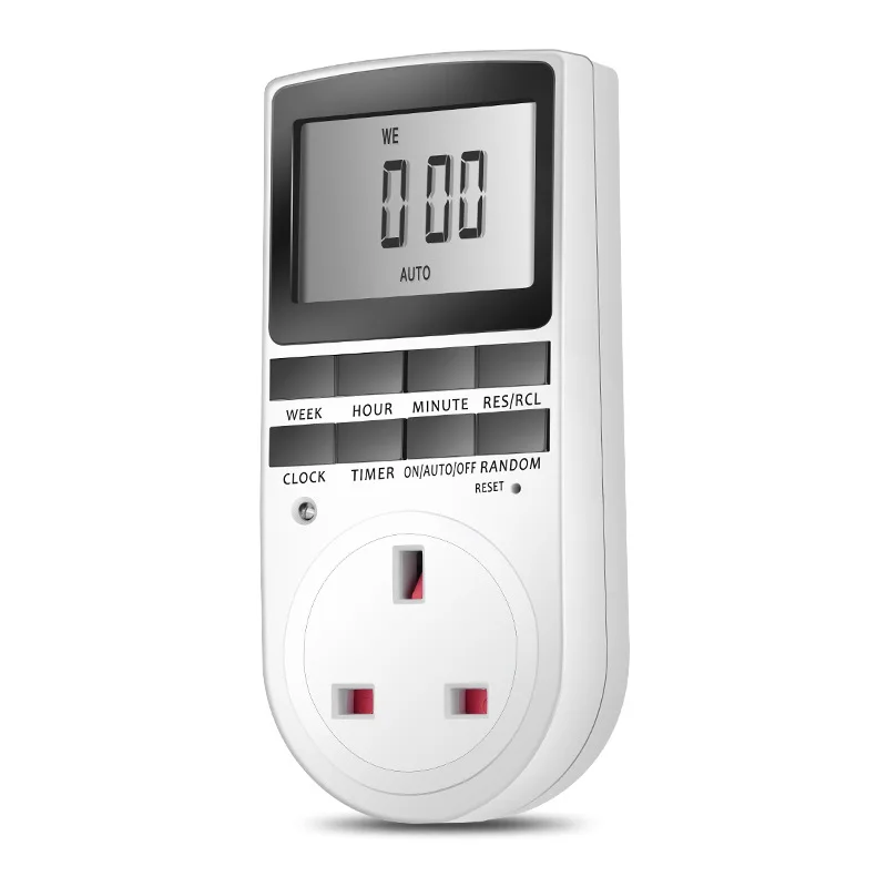 United Kingdom British plug in big screen electronic Kitchen timer