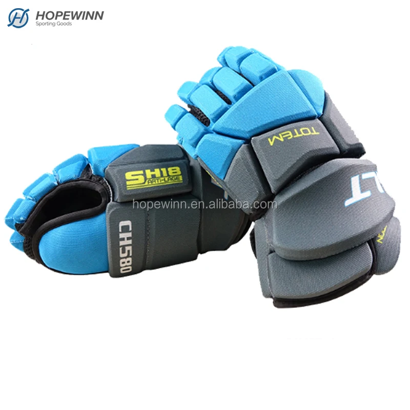 Top quality make your own logo ice hockey gloves professional
