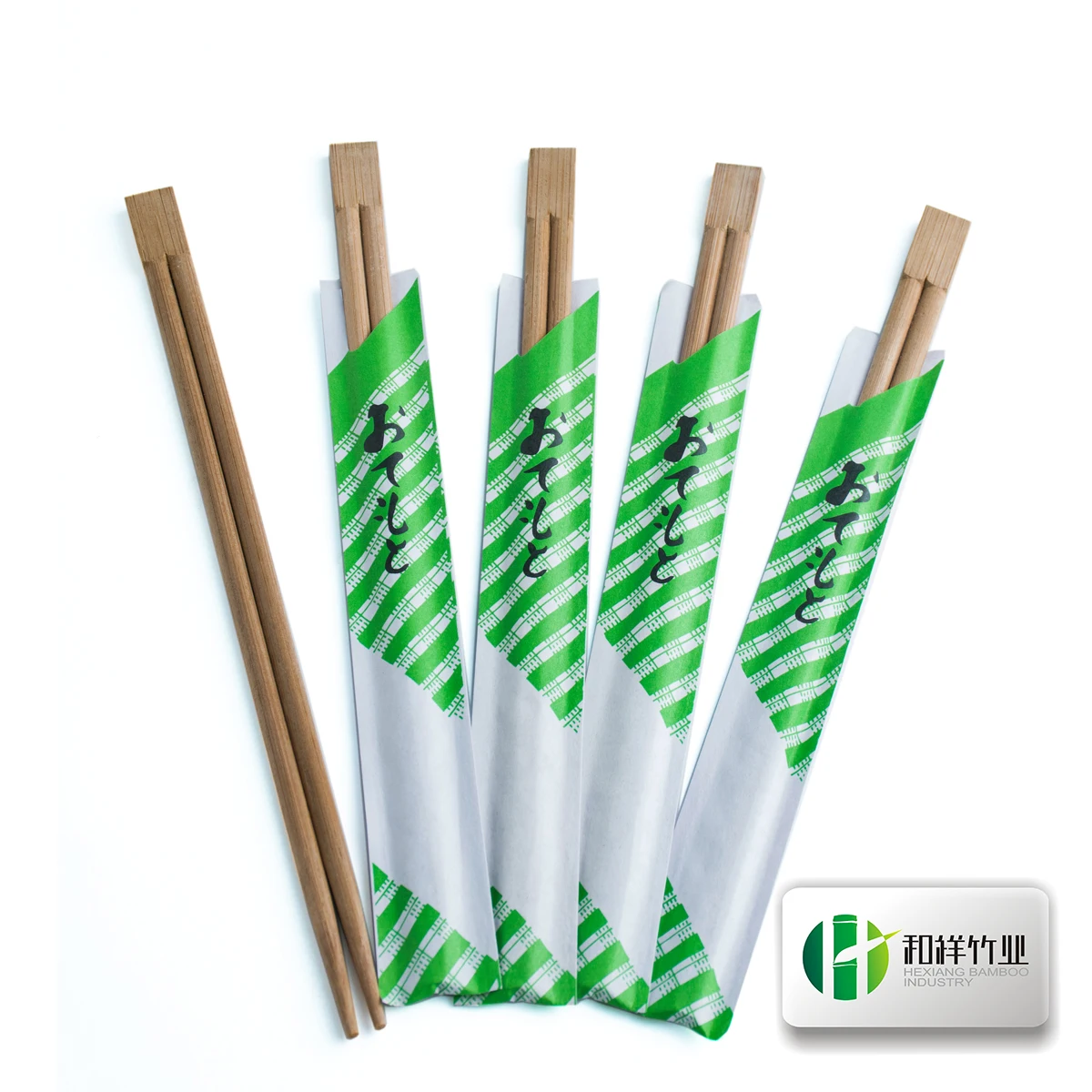 Эстик, высококачественный одноразовый, объемный китайский логотип, тензоге длиной 23 см, бамбуковая палочка для еды с индивидуальной упаковкой