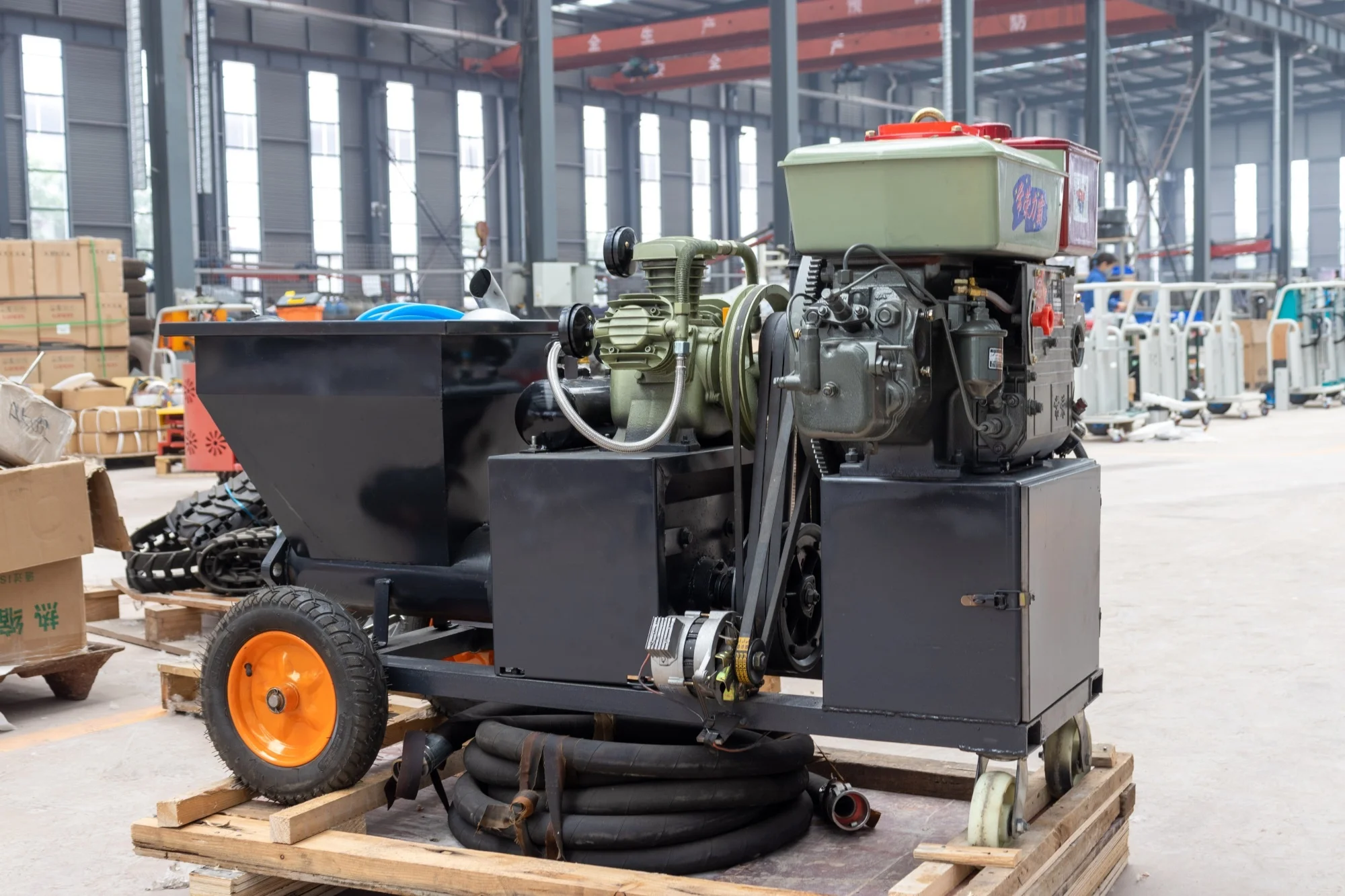 Hot selling high quality motor cement sprayer wall plaster mortar paint spraying machine