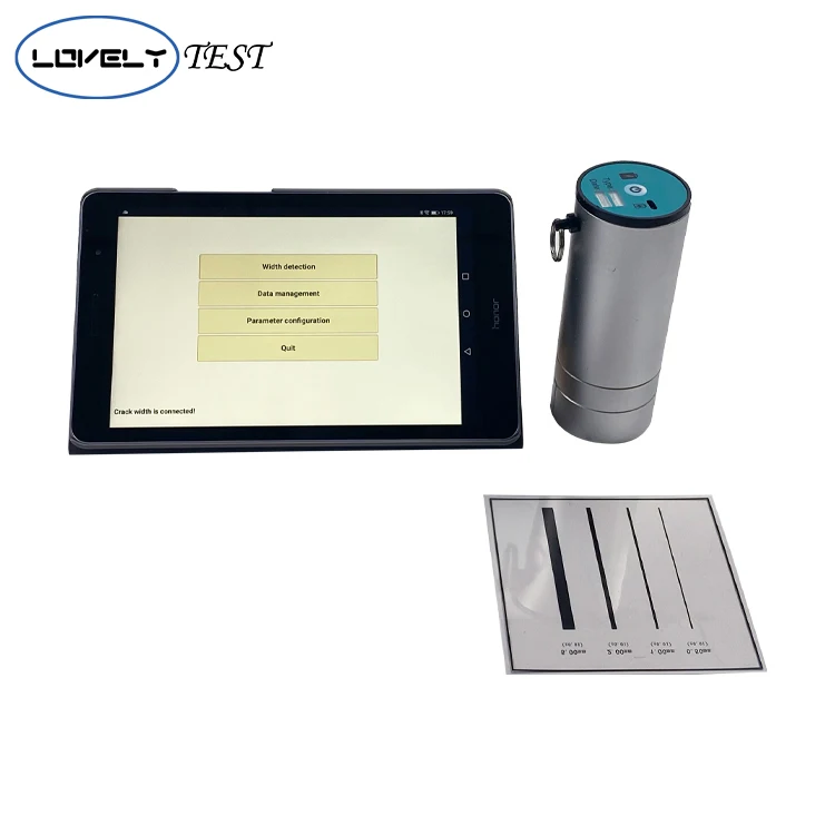 Concrete Wireless crack width gauge with color screen display