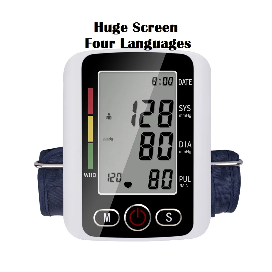 J03 Best price FCC RoHS CE ISO portable electronic arm type Sphygmomanometer Bp Monitor LCD Digital Blood Pressure Monitor