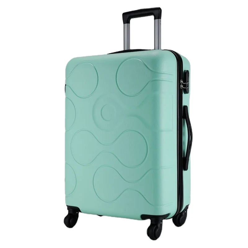 Factory OEM and ODM custom suitcase ABS hard shell luggage business travel school suitcases rolling wheel trolley bags