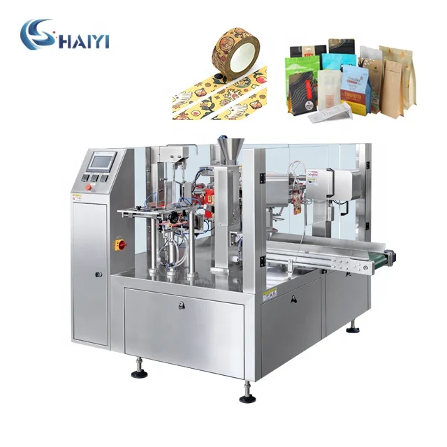 Haiyi machinery doypack packaging machine sticker pack bag sealer