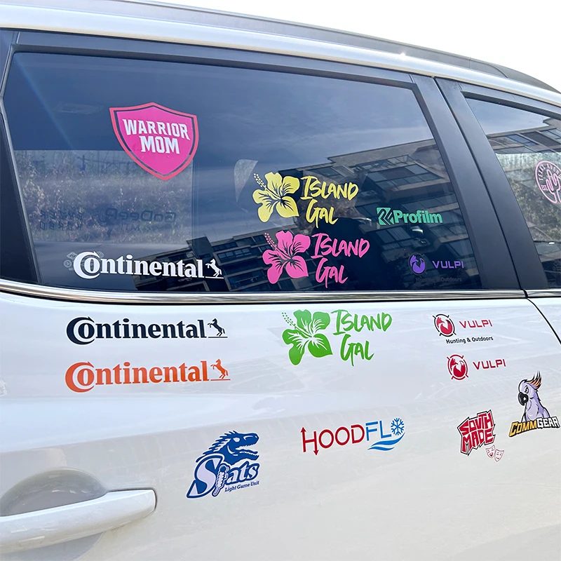 Easy Application Personalized Vehicle Lettering Stickers UV Transfer Customized Vinyl Car Window Stickers