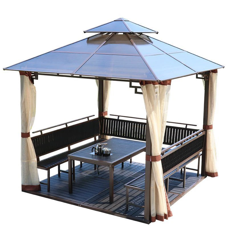 
Professional Manufacturer Camping Roma Big Garden Gazebo 3X4M Double Top Garden Outdoor Pavilion 