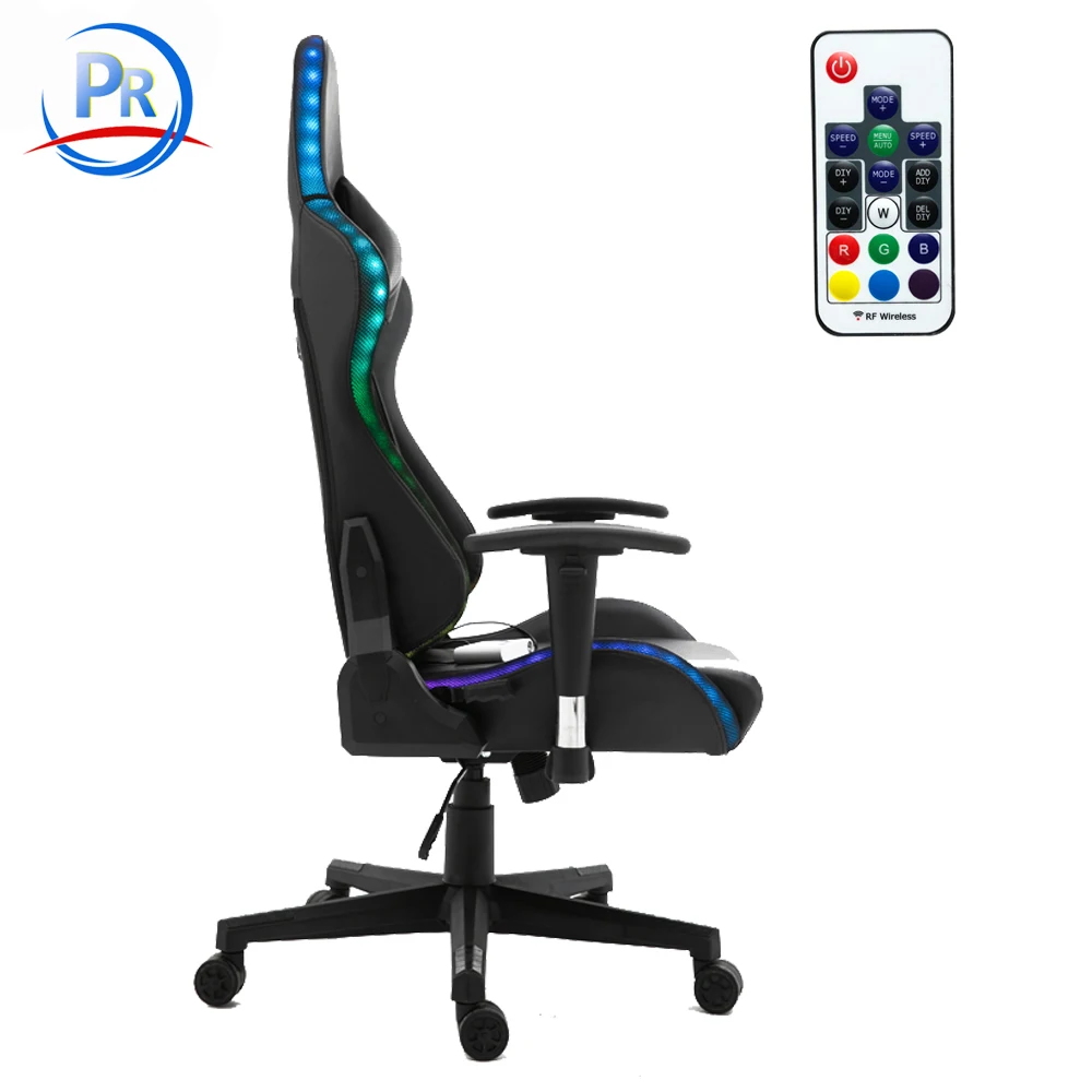 Heated RGB Gaming Chair RGB light Rscing Chair RGB Gamer Chairs
