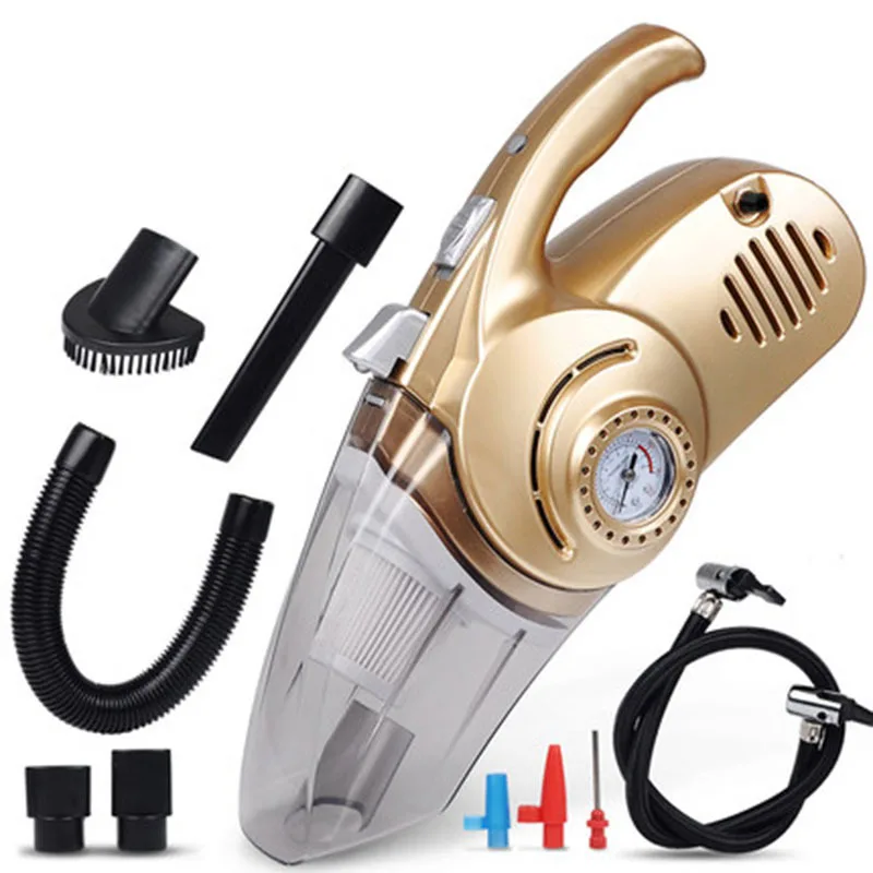 portable wet dry 4 in 1 car vacuum cleaner 5000pa 4 in 1 multifunctional wired charging car vacuum cleaner air pump