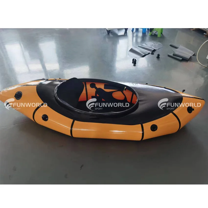 Eco-Funworldsport 2 человека прочный термополиуретан белая водная Надувная гребная лодка для продажи сверхлегкая