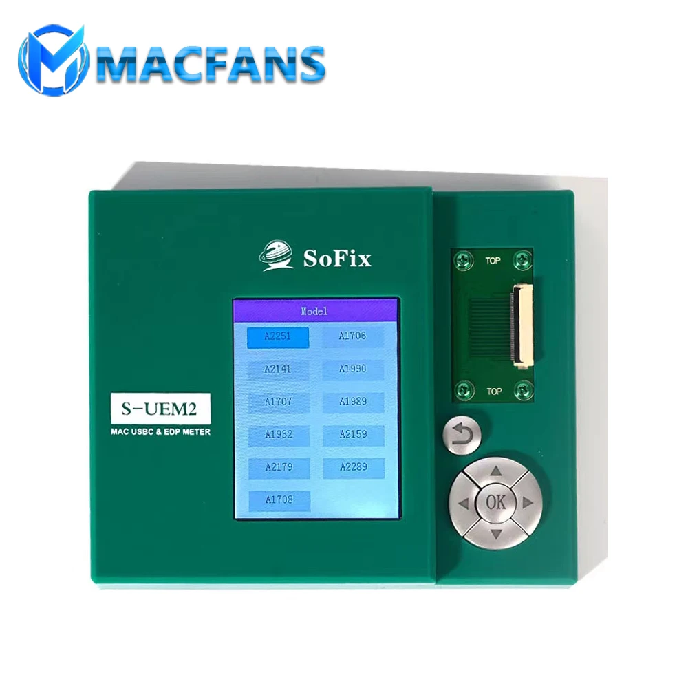 S-UEM2 Motherboard USB-C EDP Connector Test Equipment FACE Camera detection Screen test box For MacBook pro 2016-2020 year