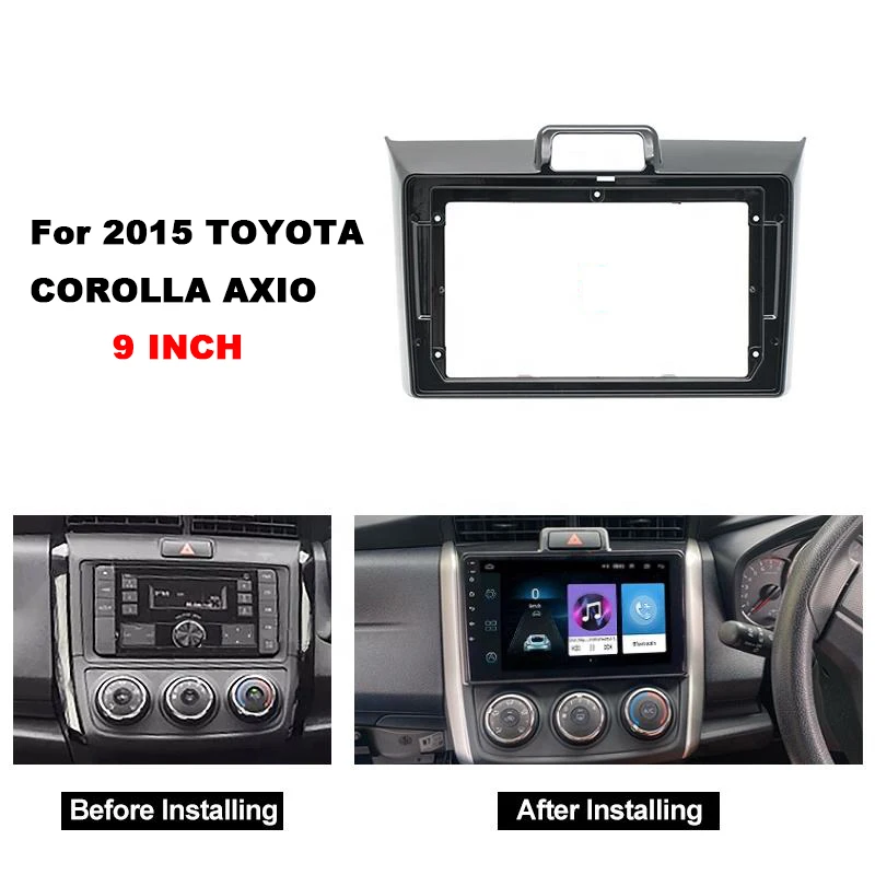 Аксессуары для салона автомобиля Aijia TOYOTA 2015 COROLLA AXIO FIELDER 9 дюймов Автомобильная навигационная рамка Android панель