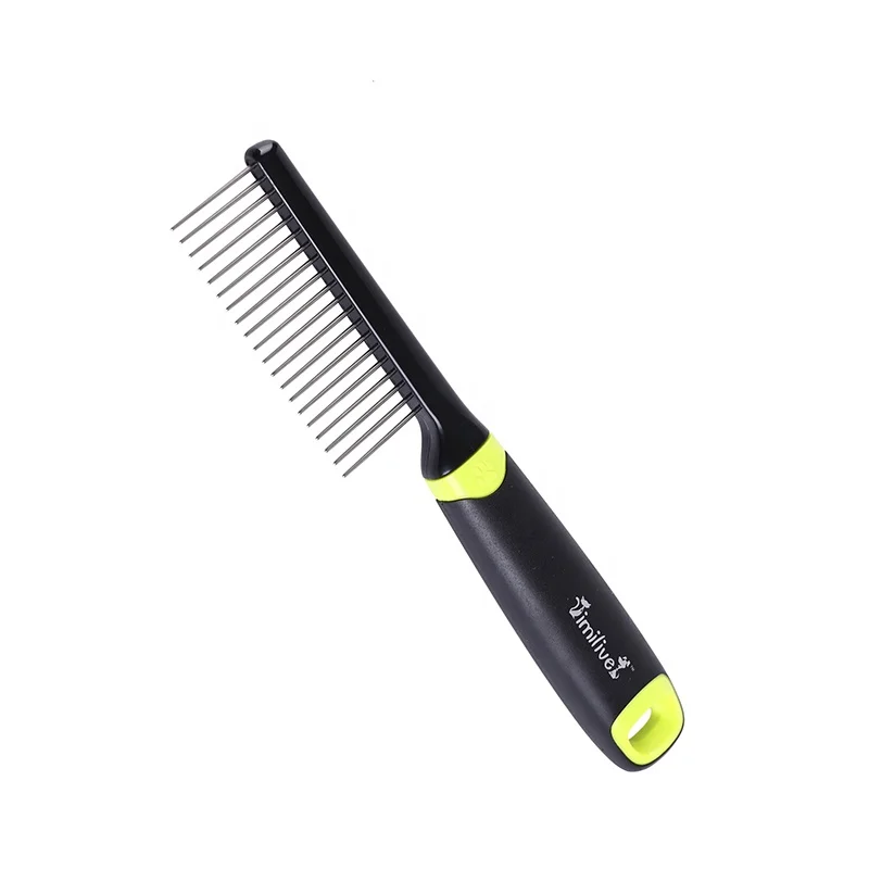 imilive Slicker Stainless Steel Needle Dog Cat Pet Hair Removal Massage Combs for Grooming