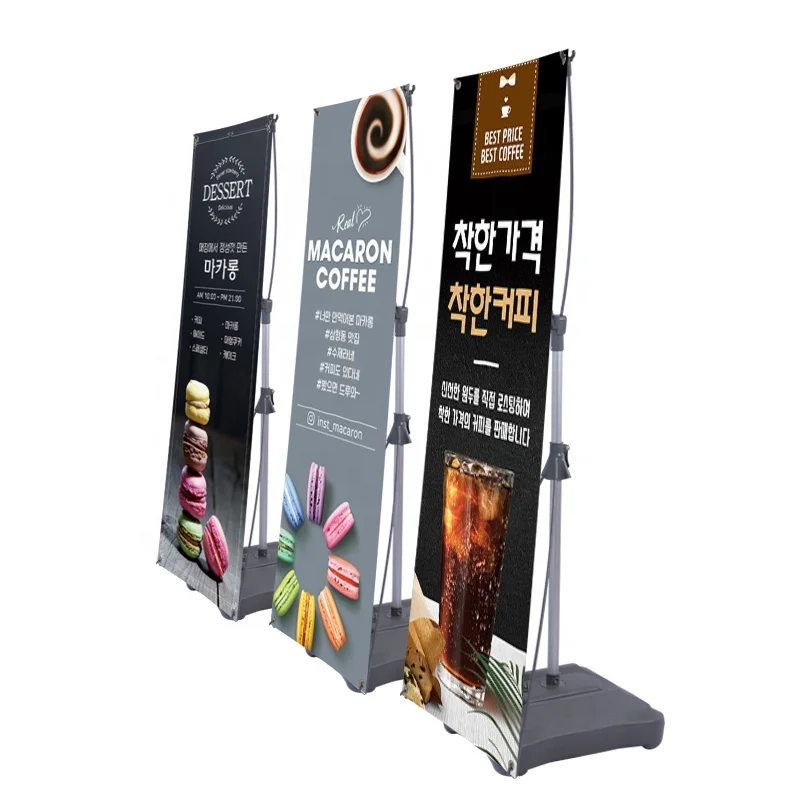 
2020 new design hot-selling outdoor water base advertising size 60 x 160 cm 80 x 180 cm x banner stand 