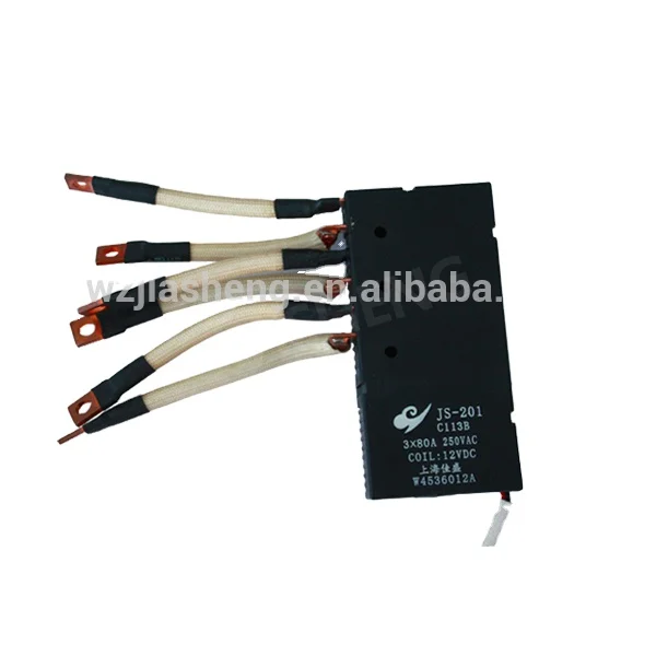 JS201C 80A-DC12V magnetic latching relay 3phase relay manufacturer