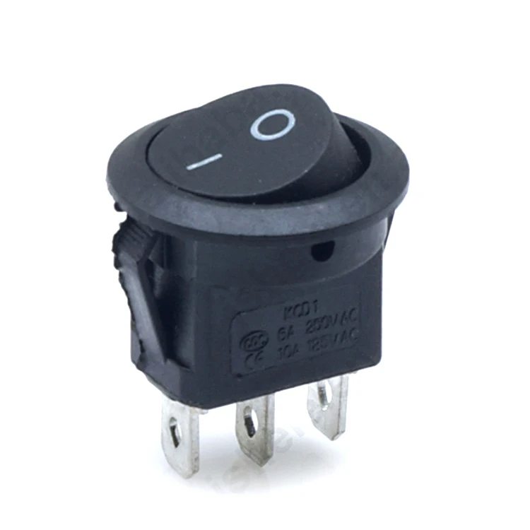 Round Car On/Off Rocker Switches Car Audio Toggle 12V Amp Install Lights