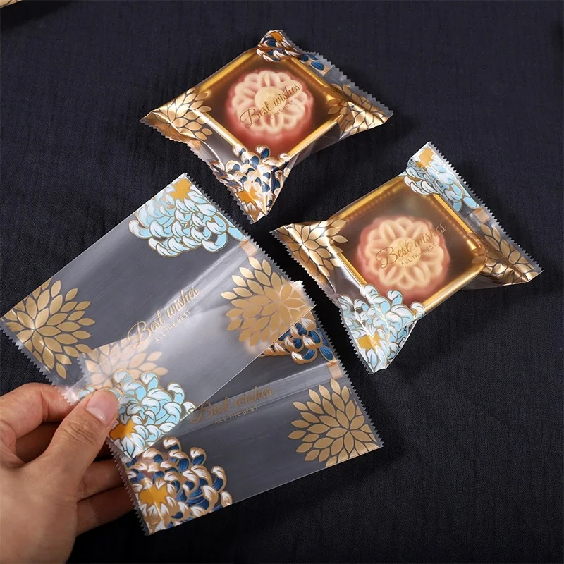 Food Grade Matt Frosted Back Seal Snacks  Disposable OPP Plastic Back Sealing Bag For Cake/ Sugar/ Snack Packaging bag