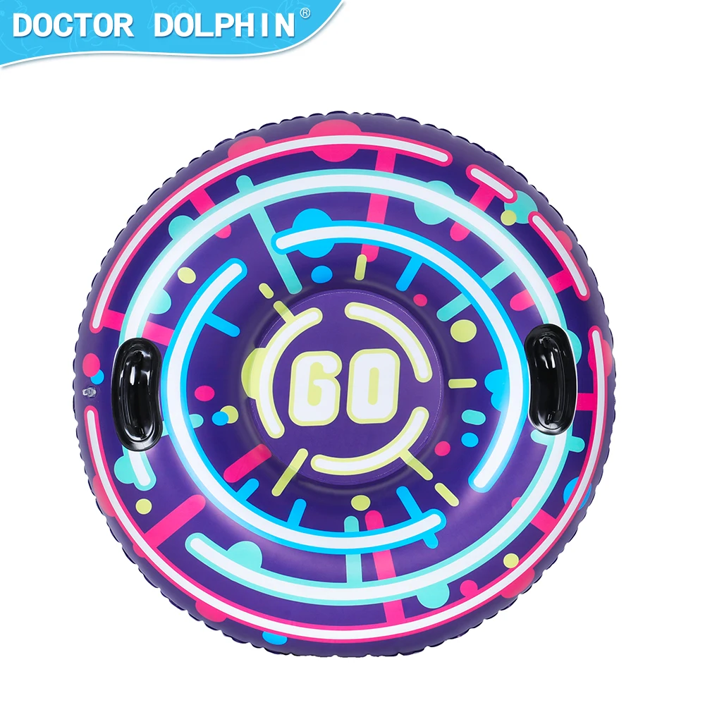 Doctor Dolphin PVC Inflatable Play Fashionable Style Winter Skiing Circle Snow Skiing Equipment