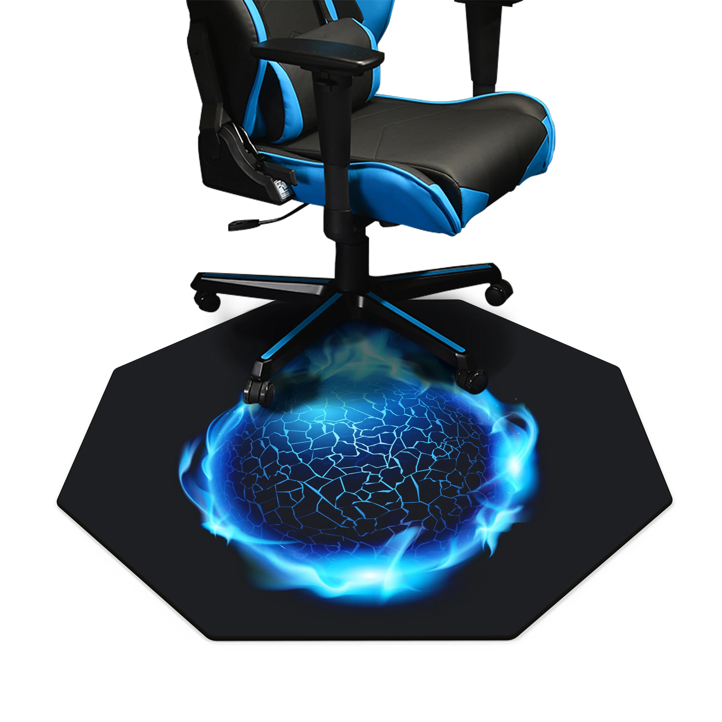 2023 innovation product China wholesale anti slip rubber gamae chair mat high floor protection smooth game chair mat