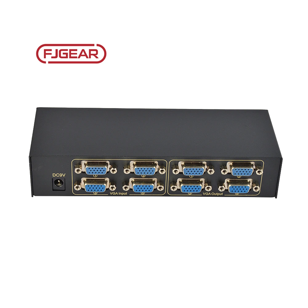 FJ-404 VGA Switching 1.4 in 4 out Video Splitter & Converter with up to 30m Transmission Distance