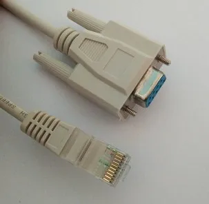 DB9 Female Serial RS232 cable to RJ50 10P10C