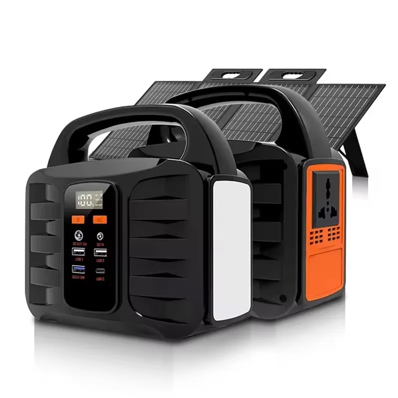 Wholesale hot selling Fast Charger 150Wh Solar Power Station Portable Power AC DC Type C ports Digital display OEM/ODM