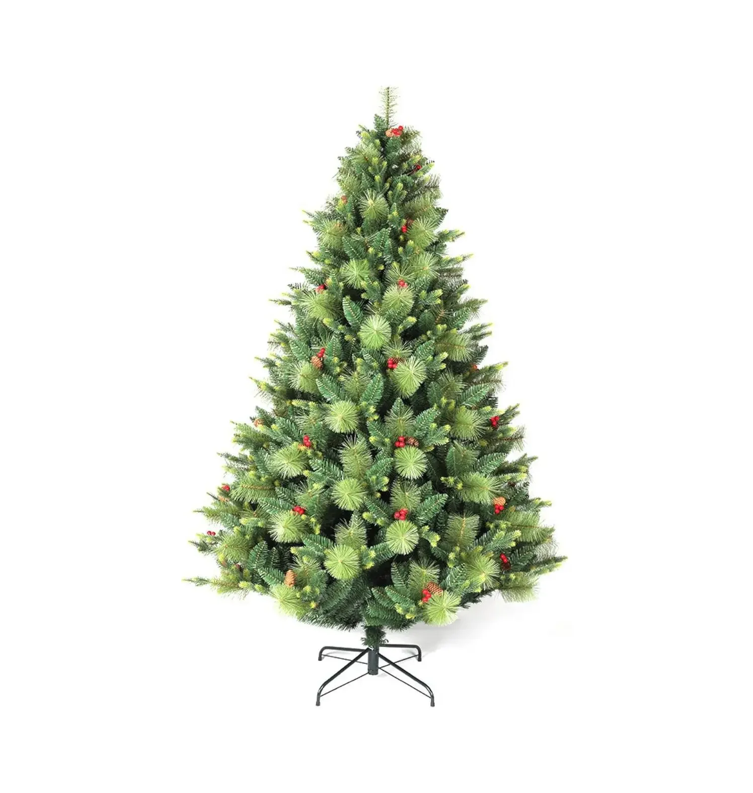 Explosive Models Super Ultra Realistic Style Green Artificial Spruce Pe Christmas Tree For Christmas Decoration