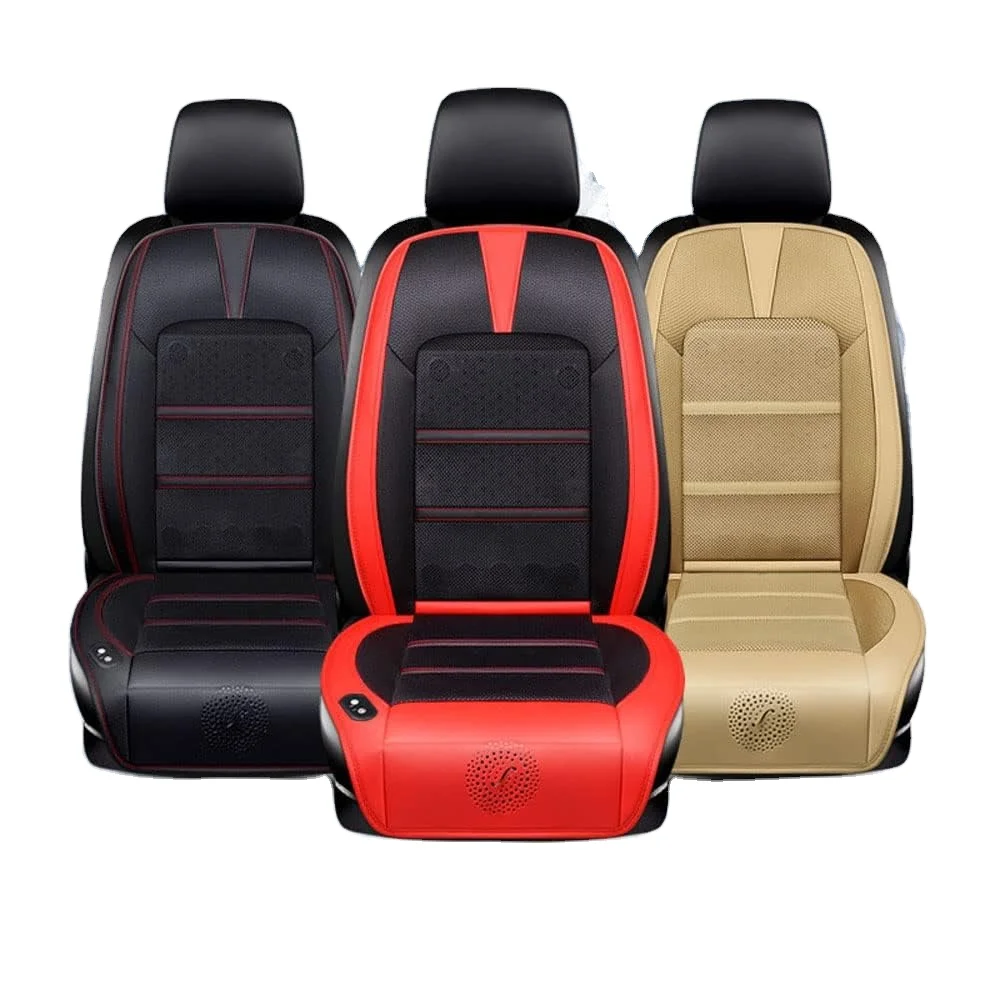 High Quality 12V 24V Electric Universal Air Ventilated Fan Air Conditioned Cooling Air Car Cushion Seat Cover