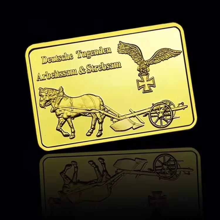 2024 AK 47 golden plated bar beauty bar bullion customized make for you