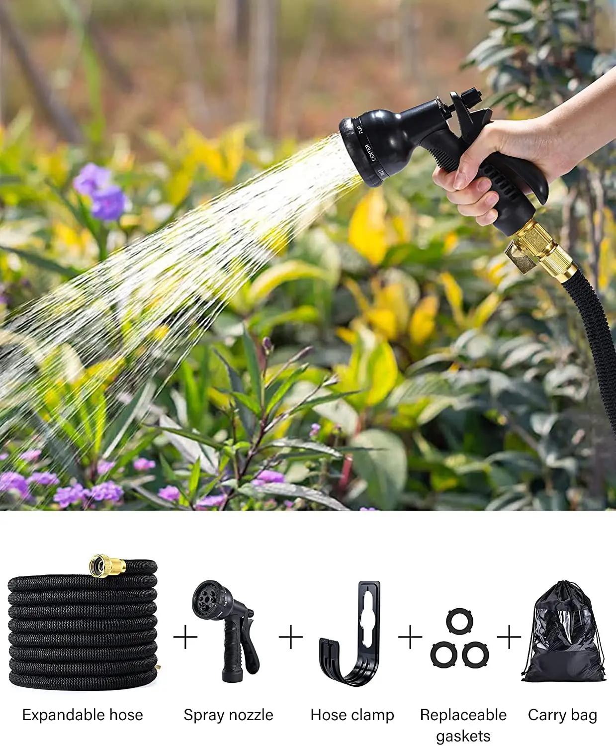 Special For Garden High Pressure Car Wash Water Pipe Magic Telescopic Hose Pipe