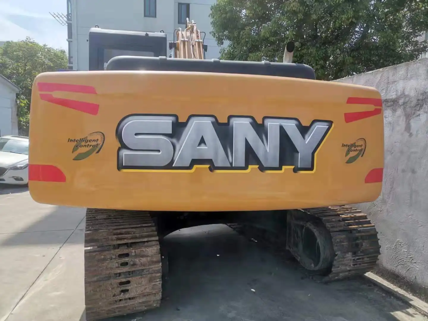 Хорошее состояние 21 5 тонн б/у гусеничный экскаватор SANY с длинной