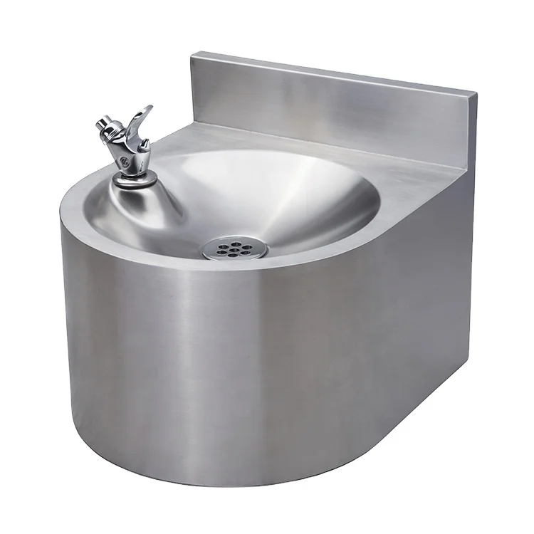 304 stainless steel wall mounted drinking fountain for outdoor drinking fountains
