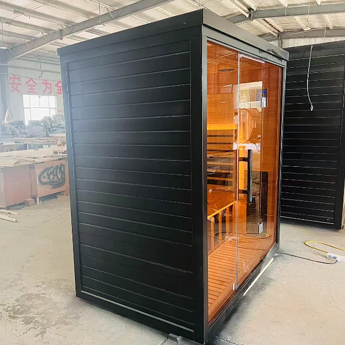 Custom Steam Infrared Sauna Room Outdoor 2 Person