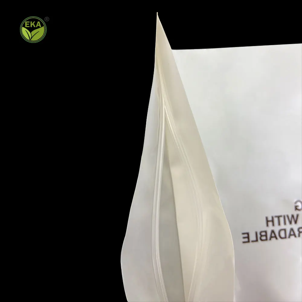 Compostable Bag Bolsas De Maiz Small Ziplock Corn Starch Packaging Cotton Bud In Poly Bag Customize Ziplock Tshirt Bag
